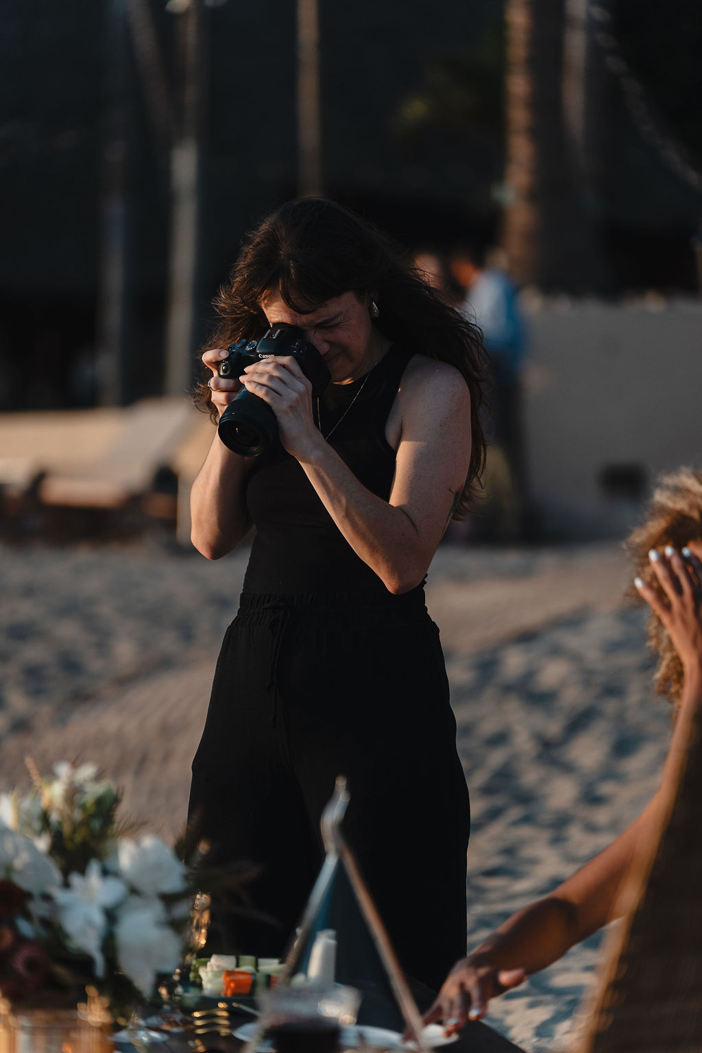 Sesión fotográfica detrás de escena